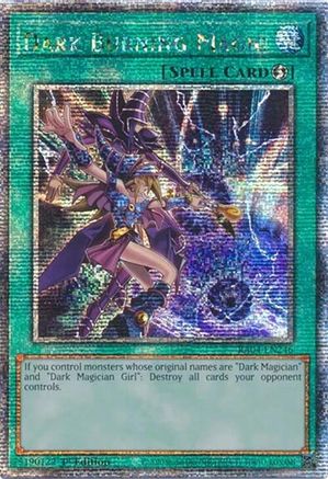 QUARTER CENTURY SECRET RARE Dark Burning Magic (Quarter Century Secret Rare) (RA04-EN246) - Quarter Century Stampede 1st Edition