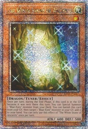 QUARTER CENTURY SECRET RARE The White Stone of Ancients (Quarter Century Secret Rare) (RA04-EN267) - Quarter Century Stampede 1st Edition