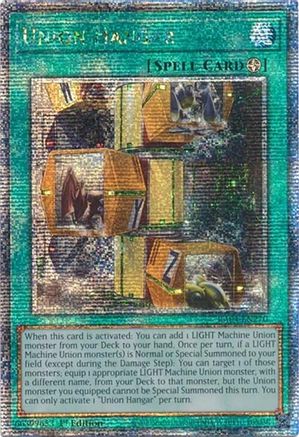 QUARTER CENTURY SECRET RARE Union Hangar (Quarter Century Secret Rare) (RA04-EN270) - Quarter Century Stampede 1st Edition