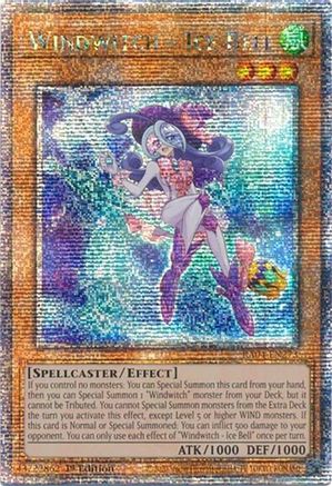 QUARTER CENTURY SECRET RARE Windwitch - Ice Bell (Quarter Century Secret Rare) (RA04-EN273) - Quarter Century Stampede 1st Edition