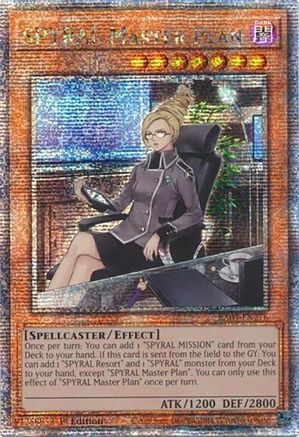 QUARTER CENTURY SECRET RARE SPYRAL Master Plan (Quarter Century Secret Rare) (RA04-EN276) - Quarter Century Stampede 1st Edition
