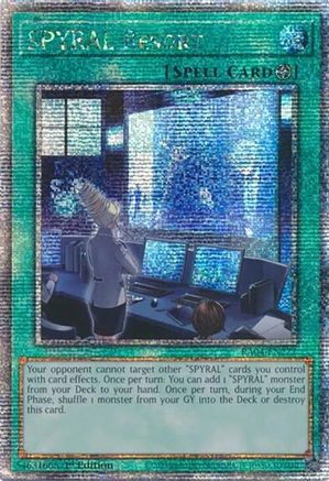 QUARTER CENTURY SECRET RARE SPYRAL Resort (Quarter Century Secret Rare) (RA04-EN277) - Quarter Century Stampede 1st Edition