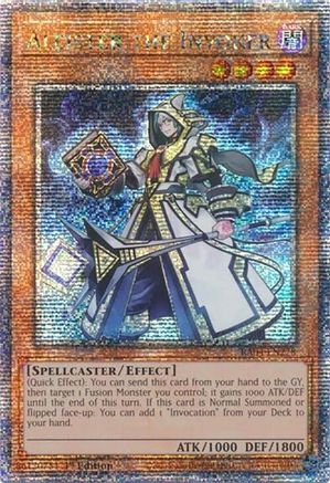 QUARTER CENTURY SECRET RARE Aleister the Invoker (Quarter Century Secret Rare) (RA04-EN278) - Quarter Century Stampede 1st Edition