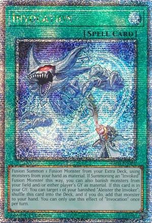 QUARTER CENTURY SECRET RARE Invocation (Quarter Century Secret Rare) (RA04-EN281) - Quarter Century Stampede 1st Edition