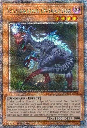 QUARTER CENTURY SECRET RARE Souleating Oviraptor (Quarter Century Secret Rare) (RA04-EN288) - Quarter Century Stampede 1st Edition