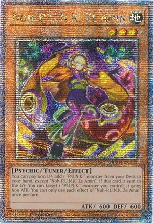 QUARTER CENTURY SECRET RARE Noh-P.U.N.K. Ze Amin (Quarter Century Secret Rare) (RA04-EN293) - Quarter Century Stampede 1st Edition
