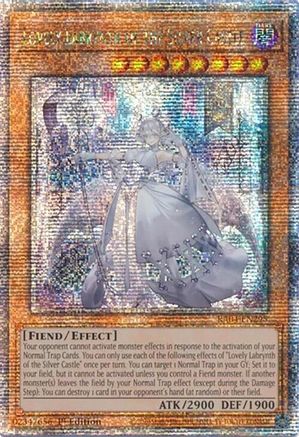 QUARTER CENTURY SECRET RARE Lovely Labrynth of the Silver Castle (Quarter Century Secret Rare) (RA04-EN295) - Quarter Century Stampede 1st Edition
