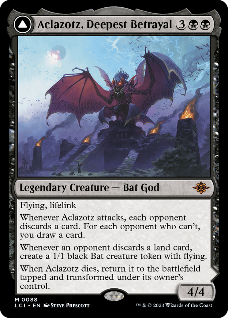 FOIL Aclazotz, Deepest Betrayal (LCI-088) - The Lost Caverns of Ixalan - Magic The Gathering