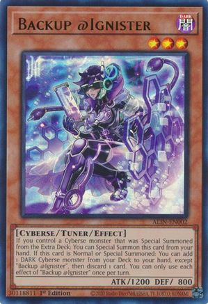 ULTRA RARE Backup @Ignister (ALIN-EN002) - Alliance Insight 1st Edition
