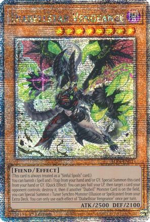QUARTER CENTURY SECRET RARE Diabellstar Vengeance (Quarter Century Secret Rare) (ALIN-EN011) - Alliance Insight 1st Edition