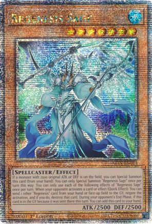 QUARTER CENTURY SECRET RARE Regenesis Sage (Quarter Century Secret Rare) (ALIN-EN014) - Alliance Insight 1st Edition