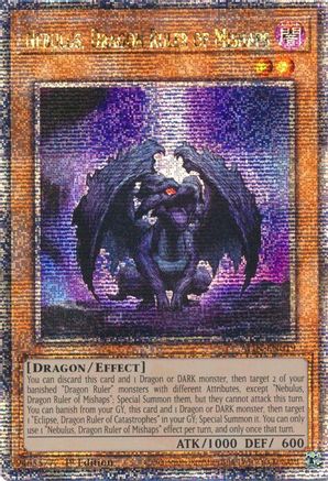 QUARTER CENTURY SECRET RARE Nebulus, Dragon Ruler of Mishaps (Quarter Century Secret Rare) (ALIN-EN019) - Alliance Insight 1st Edition