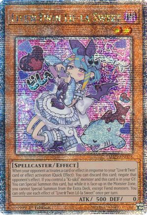 QUARTER CENTURY SECRET RARE Live Twin Lil-la Sweet (Quarter Century Secret Rare) (ALIN-EN028) - Alliance Insight 1st Edition