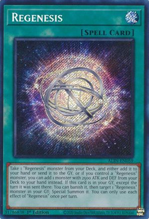 SECRET RARE Regenesis (ALIN-EN059) - Alliance Insight 1st Edition