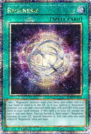 QUARTER CENTURY SECRET RARE Regenesis (Quarter Century Secret Rare) (ALIN-EN059) - Alliance Insight 1st Edition