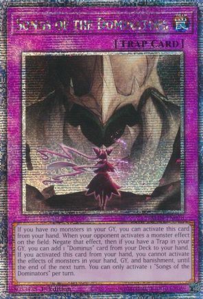 QUARTER CENTURY SECRET RARE Songs of the Dominators (Quarter Century Secret Rare) (ALIN-EN078) - Alliance Insight 1st Edition
