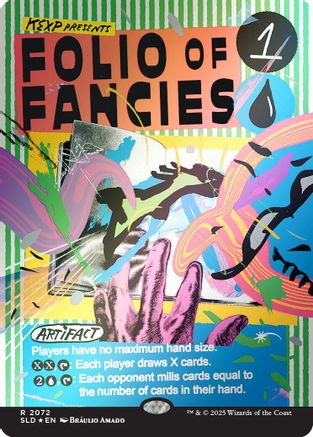 FOIL Folio of Fancies (Rainbow Foil) (SLD-2072) - Secret Lair Drop Series - Magic The Gathering