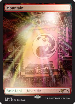 FOIL Mountain (2079) (Rainbow Foil) (SLD-2079) - Secret Lair Drop Series - Magic The Gathering