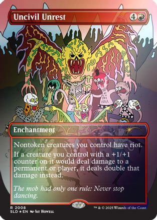 FOIL Uncivil Unrest (Rainbow Foil) (SLD-2008) - Secret Lair Drop Series - Magic The Gathering