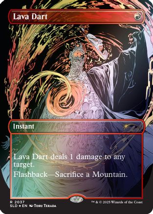 FOIL Lava Dart (Rainbow Foil) (SLD-2037) - Secret Lair Drop Series - Magic The Gathering