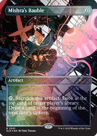 FOIL Mishra's Bauble (2041) (Rainbow Foil) (SLD-2041) - Secret Lair Drop Series - Magic The Gathering
