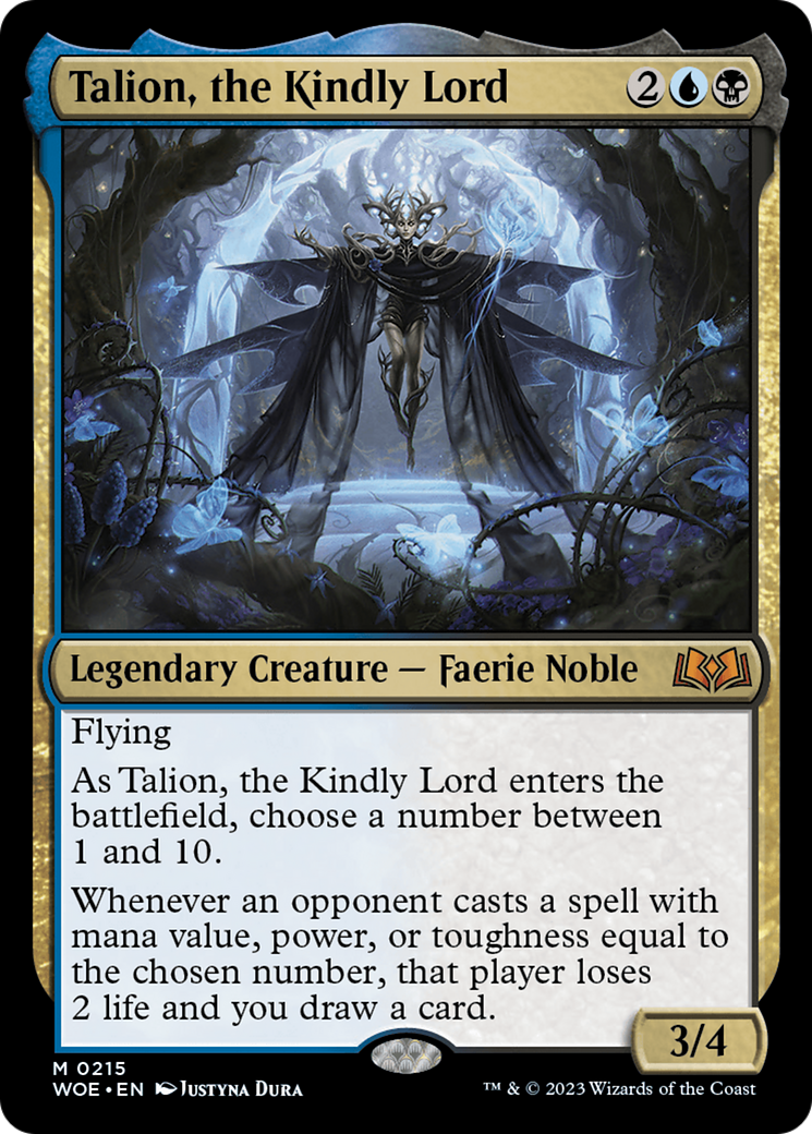 FOIL Talion, the Kindly Lord (WOE-215) - Wilds of Eldraine - Magic The Gathering