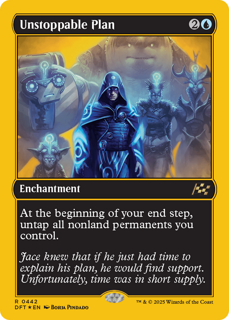 FOIL Unstoppable Plan (DFT-442) - Aetherdrift - Magic The Gathering