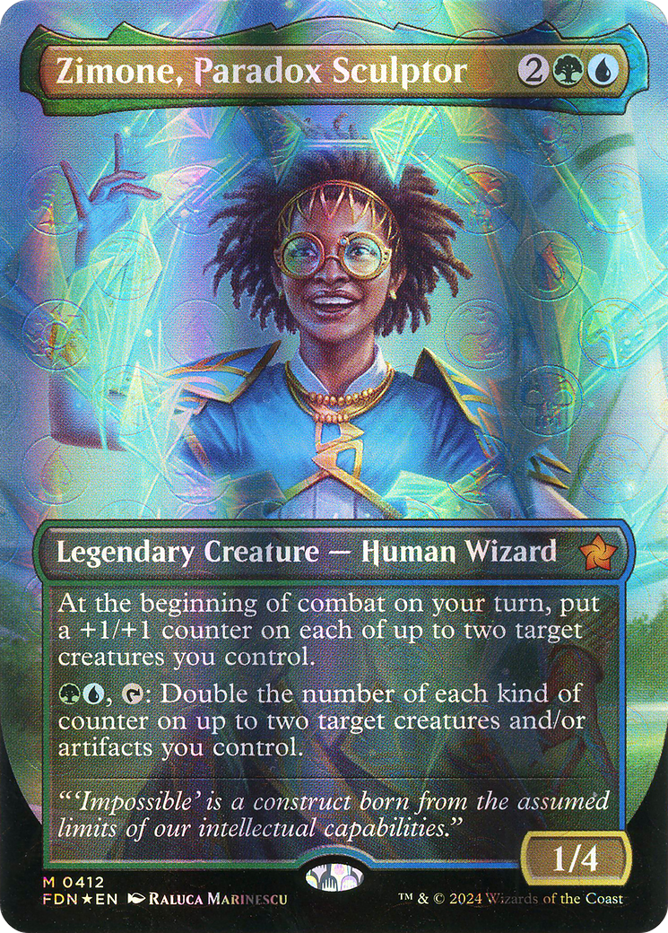 FOIL Zimone, Paradox Sculptor (FDN-412) - Foundations - Magic The Gathering