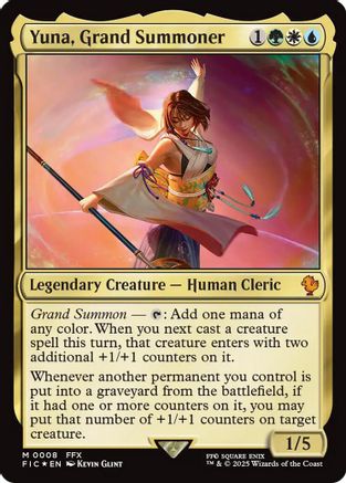 Yuna, Grand Summoner (FIC-008) - Commander: FINAL FANTASY - Magic The Gathering
