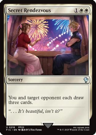 FOIL Secret Rendezvous (0218) (FIC-218) - Commander: FINAL FANTASY - Magic The Gathering