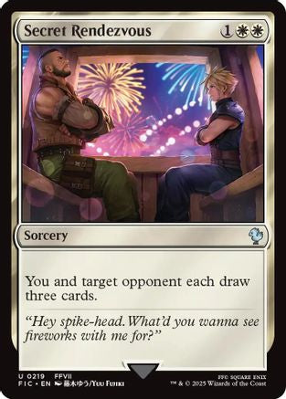 FOIL Secret Rendezvous (0219) (FIC-219) - Commander: FINAL FANTASY - Magic The Gathering