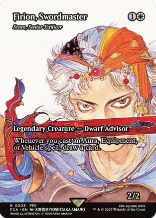 Firion, Swordmaster - Sram, Senior Edificer (Showcase) (FCA-003) - FINAL FANTASY: Through the Ages - Magic The Gathering
