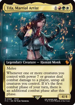 Tifa, Martial Artist (Extended Art) (FIC-188) - Commander: FINAL FANTASY - Magic The Gathering