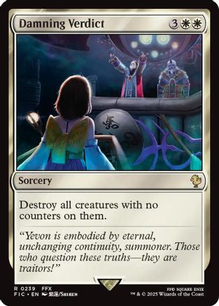 Damning Verdict (FIC-239) - Commander: FINAL FANTASY - Magic The Gathering