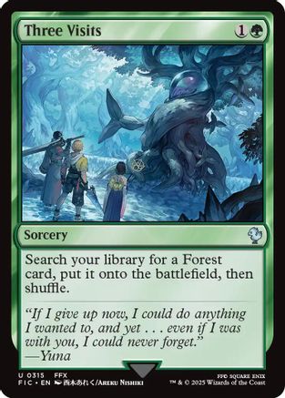Three Visits (FIC-315) - Commander: FINAL FANTASY - Magic The Gathering