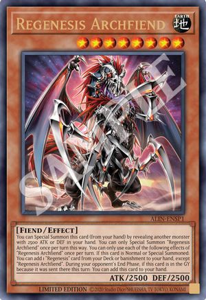 ULTRA RARE Regenesis Archfiend (ALIN-ENSP1) (ALIN-ENSP1) - Alliance Insight Limited