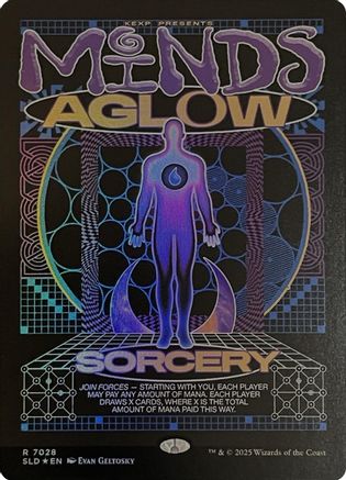 FOIL Minds Aglow (Rainbow Foil) (SLD-7028) - Secret Lair Drop Series - Magic The Gathering