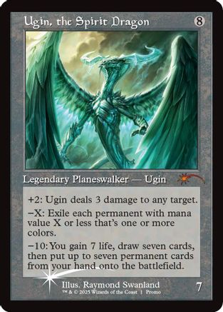 FOIL Ugin, the Spirit Dragon (Retro Frame) (SLD-001) - Secret Lair Drop Series - Magic The Gathering