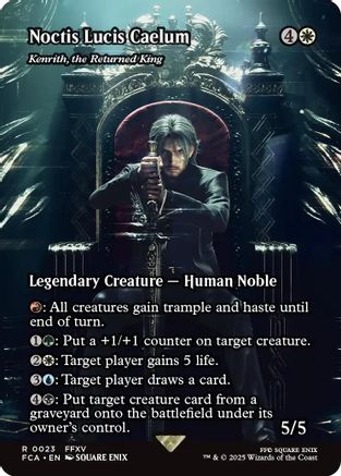 Noctis Lucis Caelum - Kenrith, the Returned King (Showcase) (FCA-023) - FINAL FANTASY: Through the Ages - Magic The Gathering
