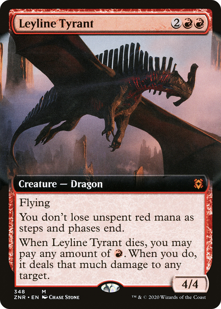 Leyline Tyrant (Extended Art) (ZNR-348) - Zendikar Rising - Magic The Gathering
