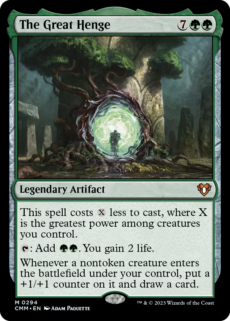 The Great Henge (CMM-294) - Commander Masters - Magic The Gathering