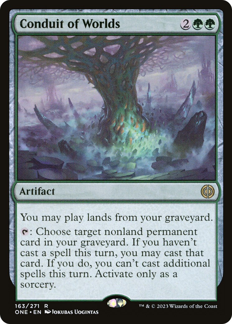 FOIL Conduit of Worlds (ONE-163) - Phyrexia: All Will Be One - Magic The Gathering