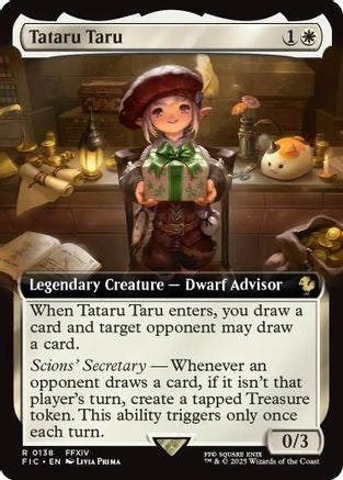 FOIL Tataru Taru (Extended Art) (FIC-138) - Commander: FINAL FANTASY - Magic The Gathering