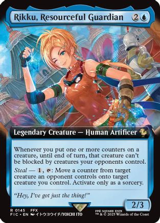 Rikku, Resourceful Guardian (Extended Art) (FIC-145) - Commander: FINAL FANTASY - Magic The Gathering