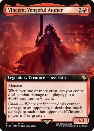 FOIL Vincent, Vengeful Atoner (Extended Art) (FIC-157) - Commander: FINAL FANTASY - Magic The Gathering