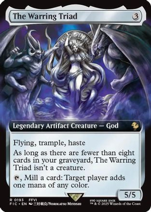 The Warring Triad (Extended Art) (FIC-193) - Commander: FINAL FANTASY - Magic The Gathering