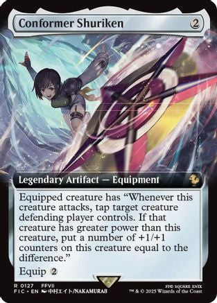 FOIL Conformer Shuriken (Extended Art) (FIC-127) - Commander: FINAL FANTASY - Magic The Gathering