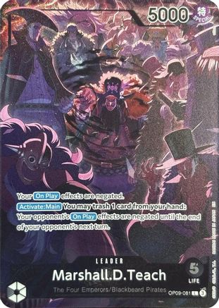 Marshall.D.Teach (English Version 2nd Anniversary Set) (OP09-081) - One Piece Promotion Cards One Piece