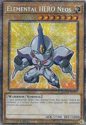 STARLIGHT RARE Elemental HERO Neos (Starlight Rare) (BLMM-EN003) - Battles of Legend: Monster Mayhem 1st Edition