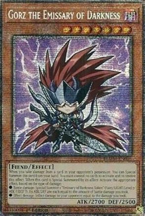STARLIGHT RARE Gorz the Emissary of Darkness (Starlight Rare) (BLMM-EN005) - Battles of Legend: Monster Mayhem 1st Edition